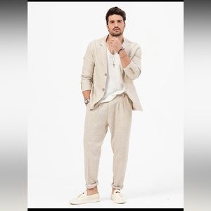 NOHOW FEDRO CASUAL PANTS IN BEIGE